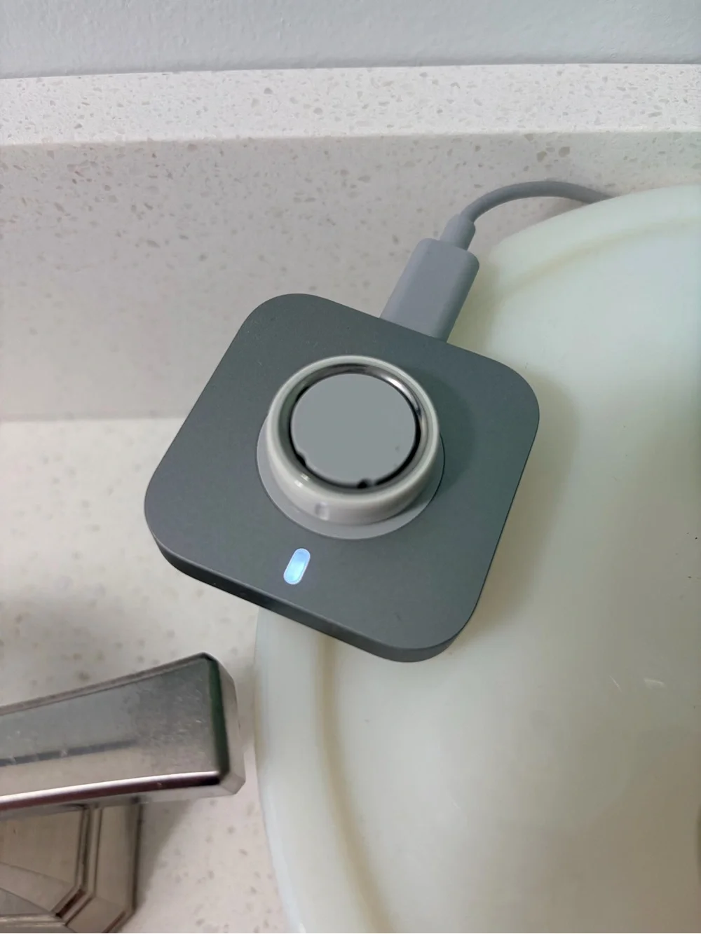 Oura White Ceramic Ring Box - Size 8
